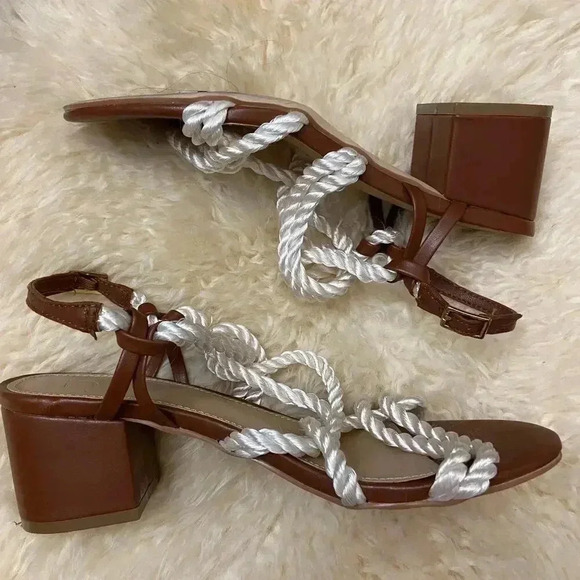 JustFab Braid It Gladiator Sandal Heels - Picture 2 of 5